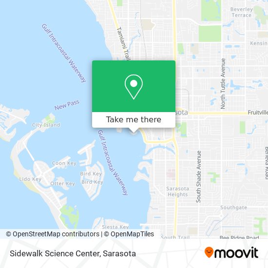 Sidewalk Science Center map