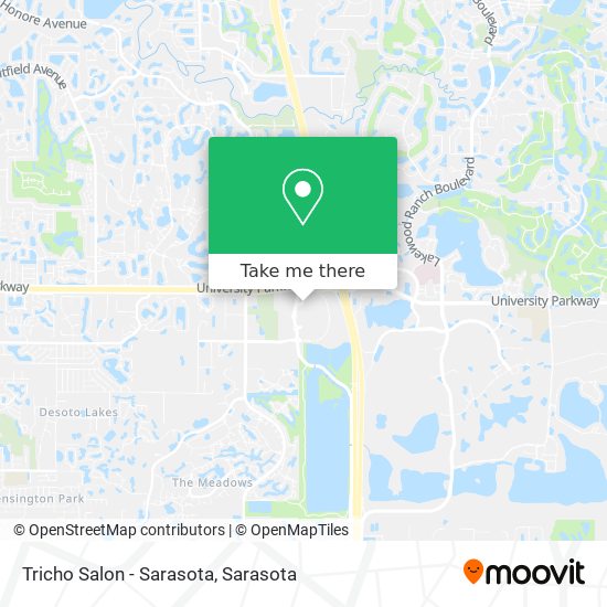 Mapa de Tricho Salon - Sarasota