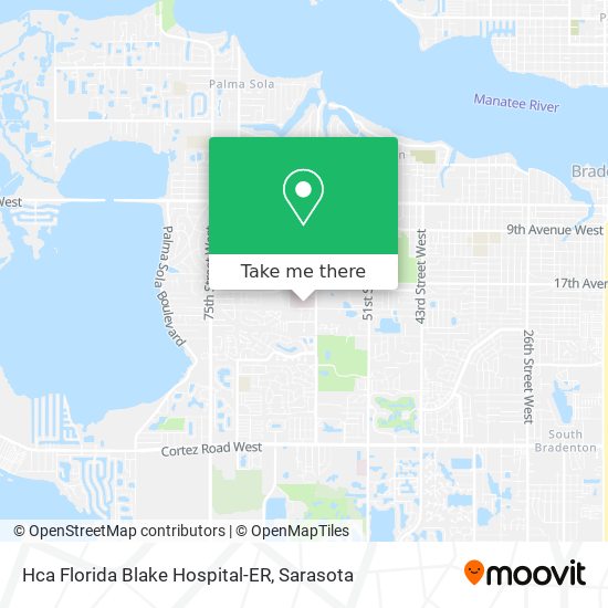 Mapa de Hca Florida Blake Hospital-ER