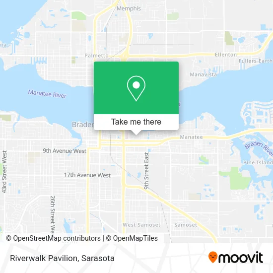 Riverwalk Pavilion map