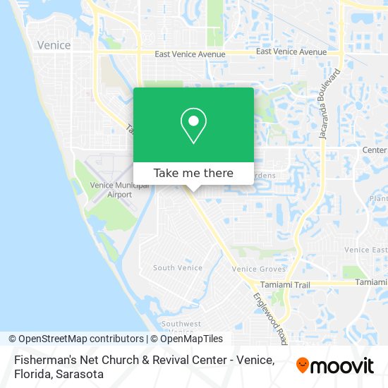 Mapa de Fisherman's Net Church & Revival Center - Venice, Florida