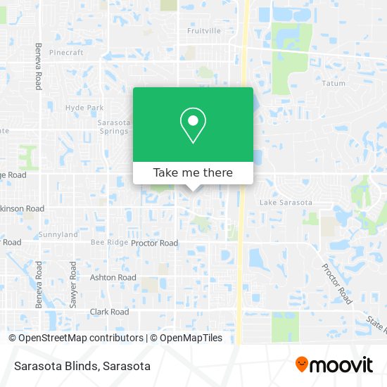 Sarasota Blinds map