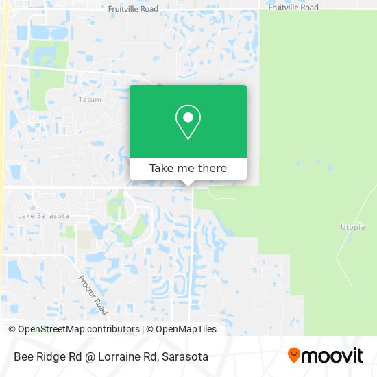 Mapa de Bee Ridge Rd @ Lorraine Rd
