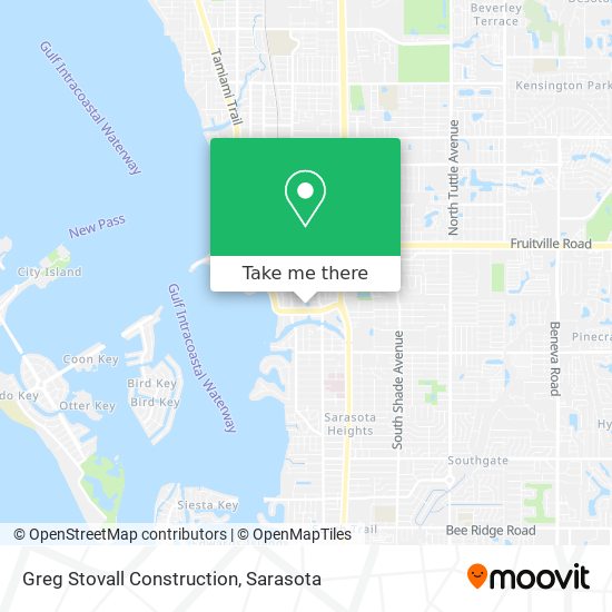 Greg Stovall Construction map