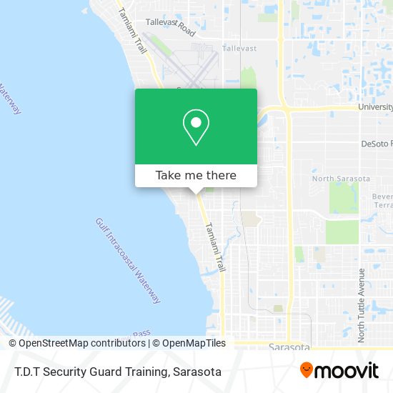 Mapa de T.D.T Security Guard Training