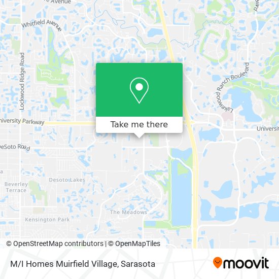 Mapa de M/I Homes Muirfield Village