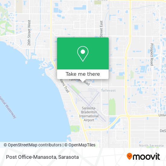 Post Office-Manasota map
