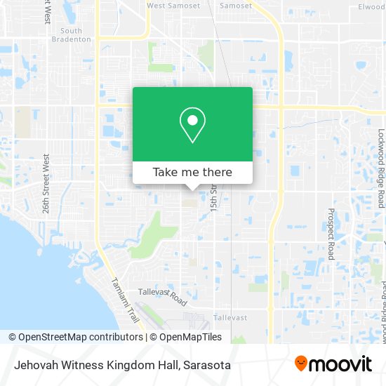 Jehovah Witness Kingdom Hall map