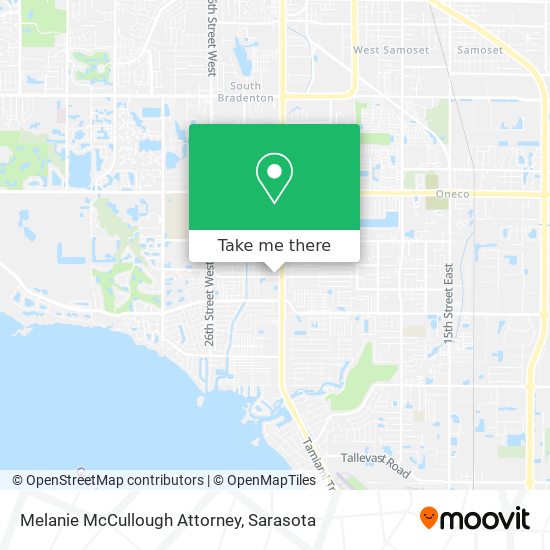 Mapa de Melanie McCullough Attorney