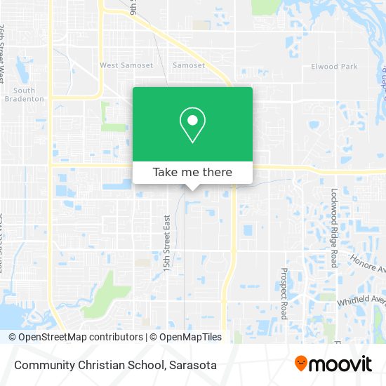 Community Christian School map