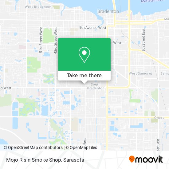 Mojo Risin Smoke Shop map