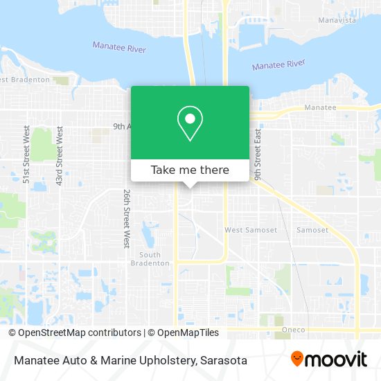 Manatee Auto & Marine Upholstery map