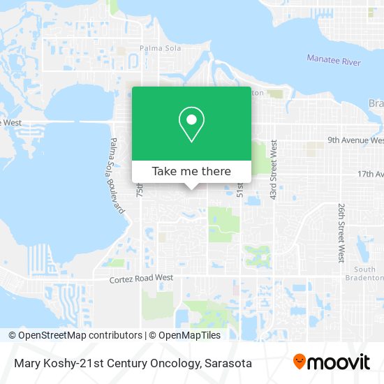 Mary Koshy-21st Century Oncology map