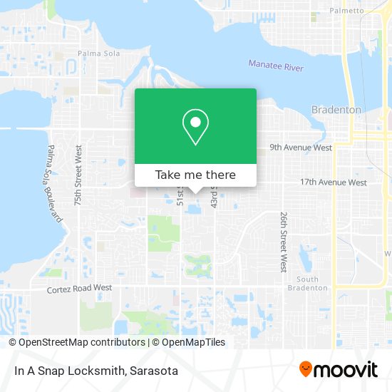 Mapa de In A Snap Locksmith