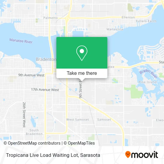 Tropicana Live Load Waiting Lot map