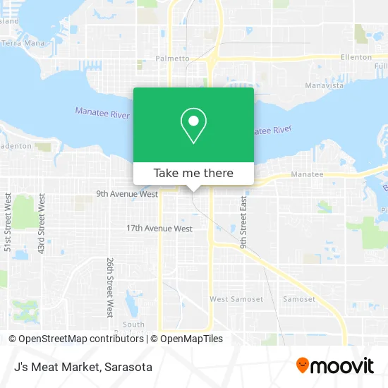 J's Meat Market map