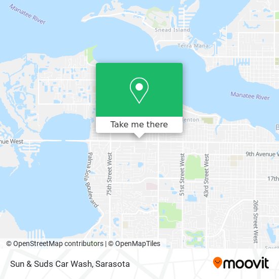 Sun & Suds Car Wash map