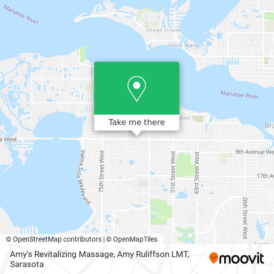 Amy's Revitalizing Massage, Amy Ruliffson LMT map