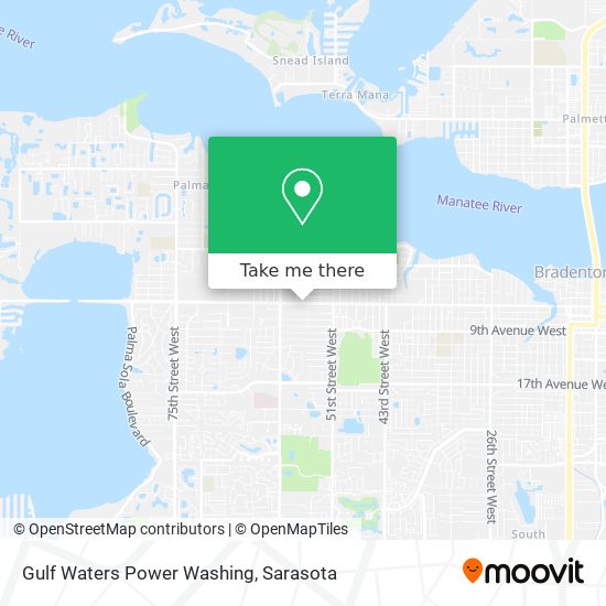 Gulf Waters Power Washing map
