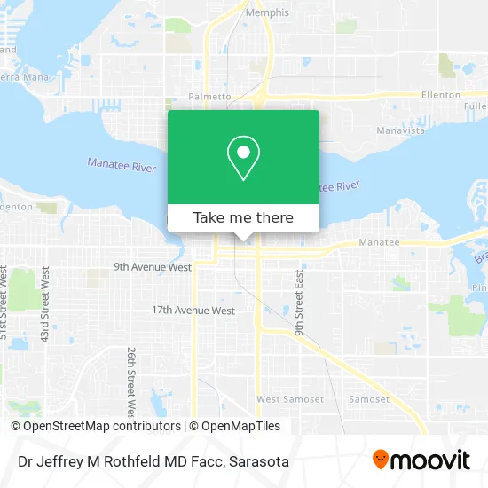 Dr Jeffrey M Rothfeld MD Facc map