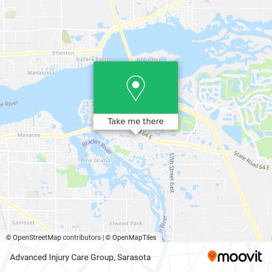 Advanced Injury Care Group map
