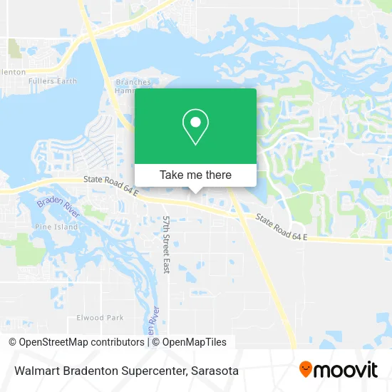 Walmart Bradenton Supercenter map