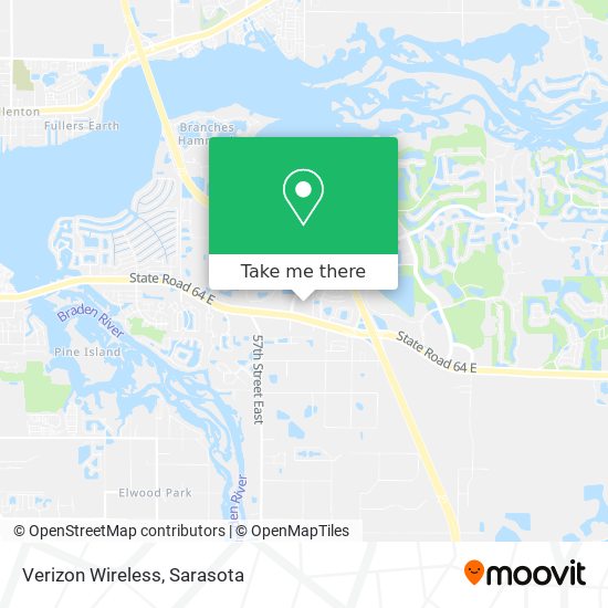 Mapa de Verizon Wireless