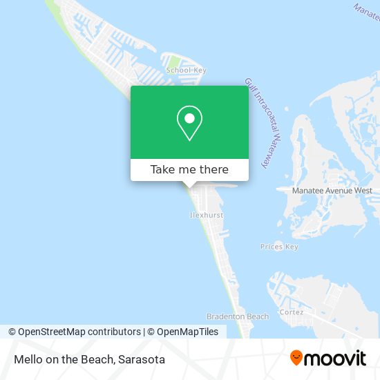 Mello on the Beach map
