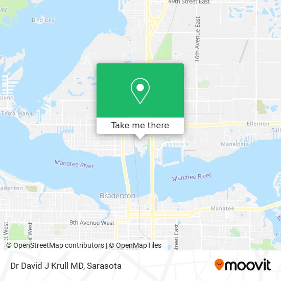 Dr David J Krull MD map
