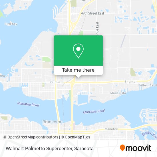 Walmart Palmetto Supercenter map