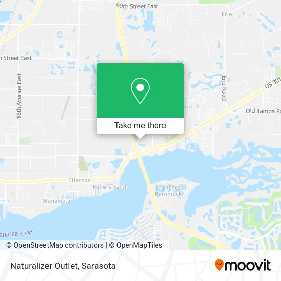 Naturalizer Outlet map