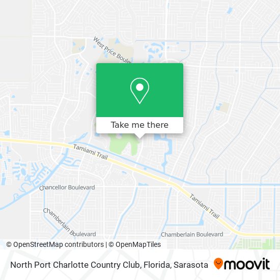 North Port Charlotte Country Club, Florida map