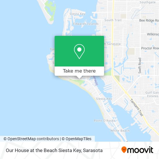 Mapa de Our House at the Beach Siesta Key