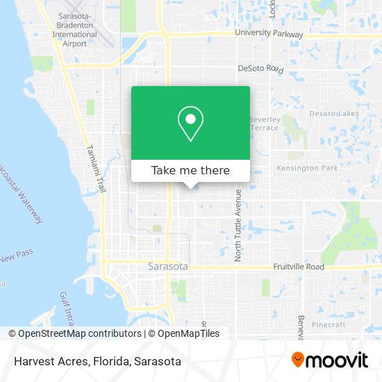 Harvest Acres, Florida map