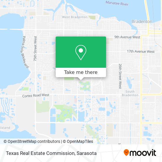 Mapa de Texas Real Estate Commission