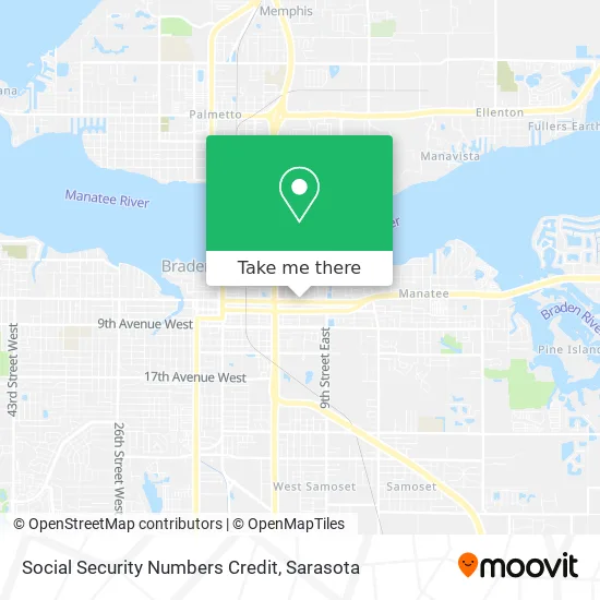 Social Security Numbers Credit map