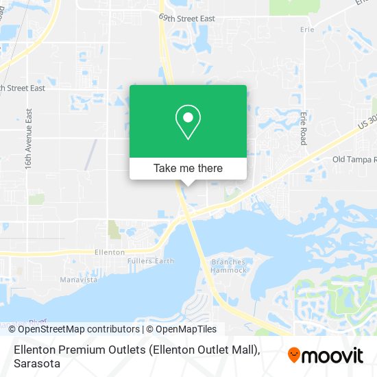 Mapa de Ellenton Premium Outlets (Ellenton Outlet Mall)