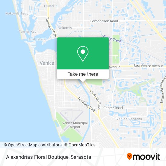 Mapa de Alexandria's Floral Boutique