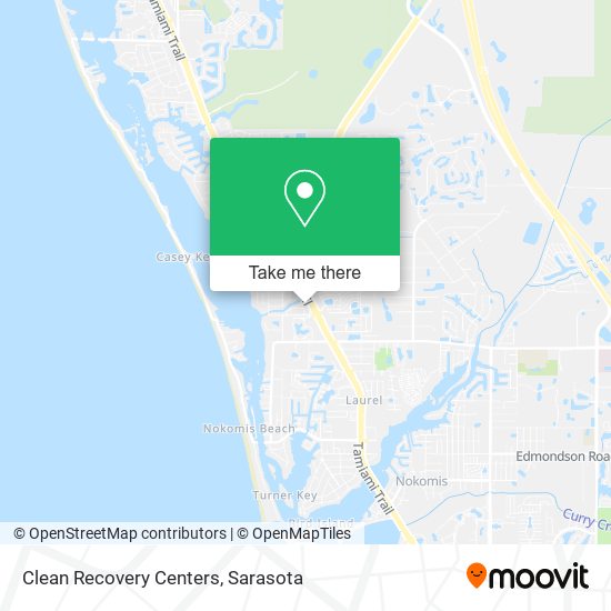 Clean Recovery Centers map