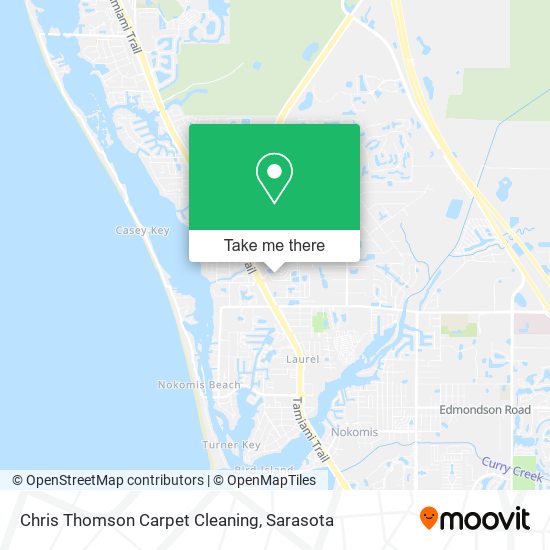 Chris Thomson Carpet Cleaning map