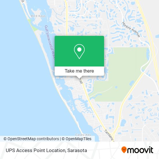 UPS Access Point Location map