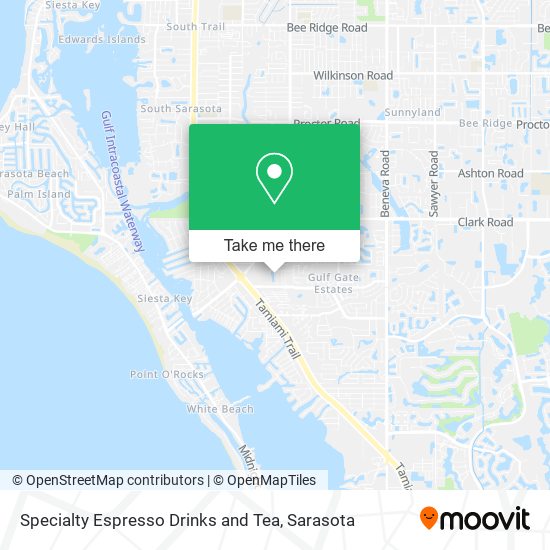 Mapa de Specialty Espresso Drinks and Tea