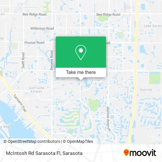 McIntosh Rd Sarasota Fl map