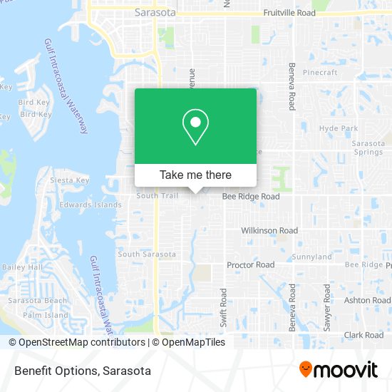 Mapa de Benefit Options