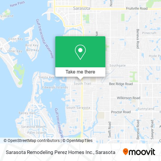 Sarasota Remodeling Perez Homes Inc. map