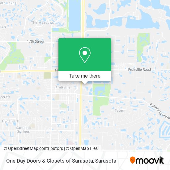 One Day Doors & Closets of Sarasota map