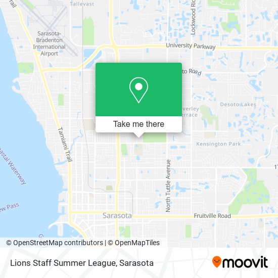 Lions Staff Summer League map