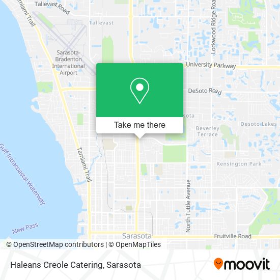 Haleans Creole Catering map