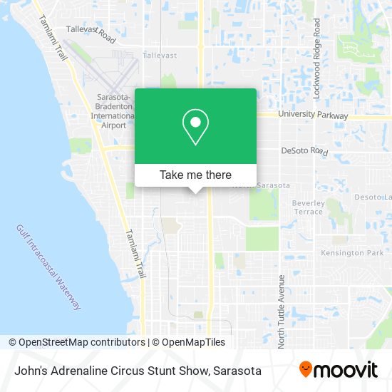 John's Adrenaline Circus Stunt Show map