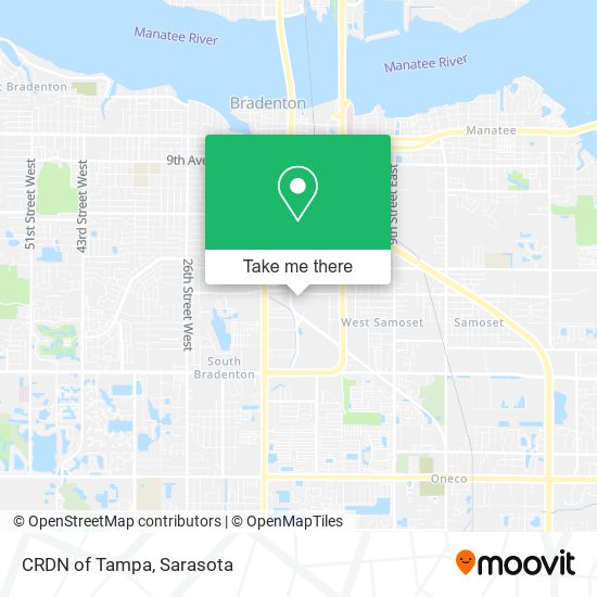 Mapa de CRDN of Tampa